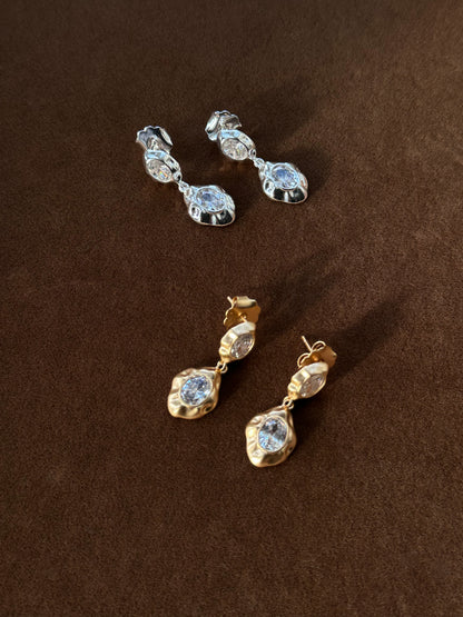 Holly Crystal Studs
