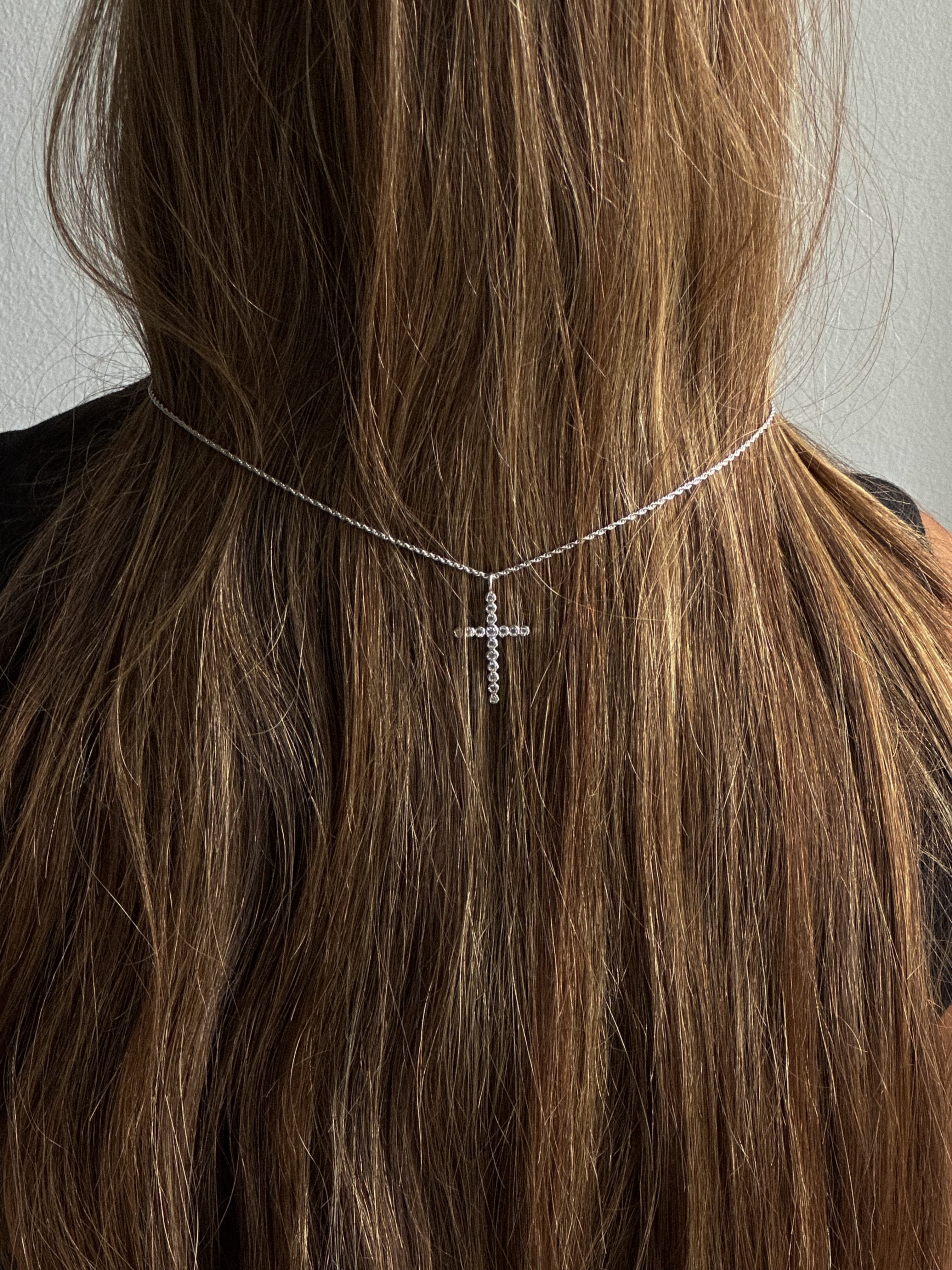 Cross Small Crystal Pendant