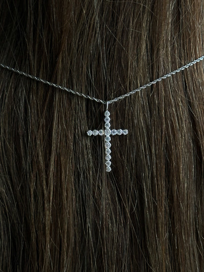 Cross Small Crystal Pendant