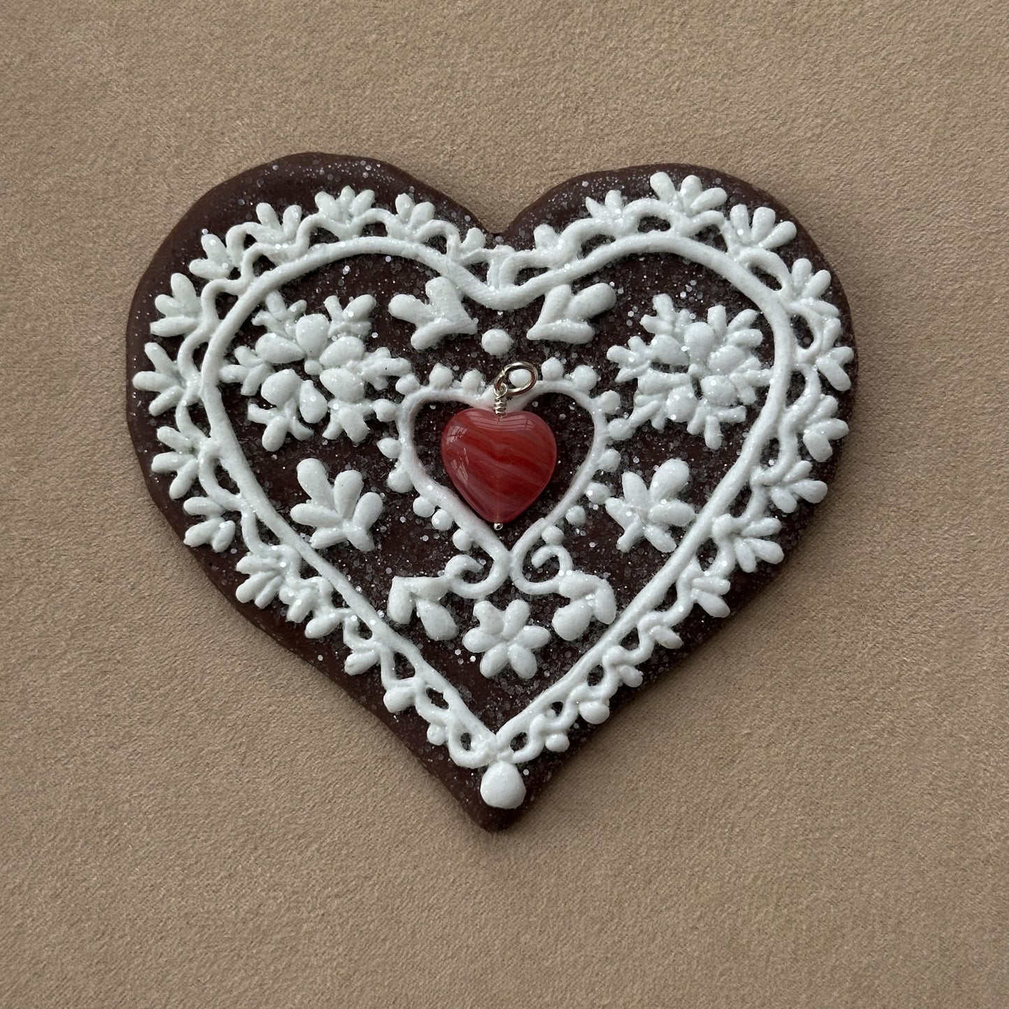 French Grande Heart Pendant