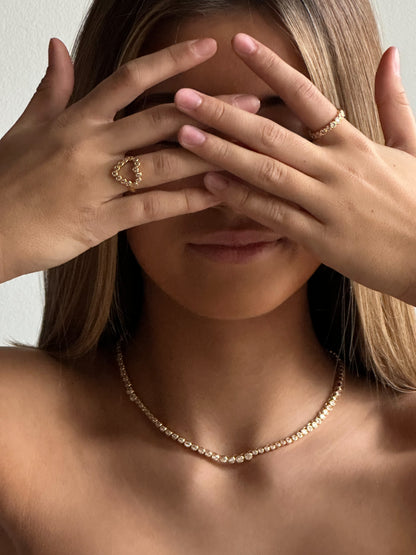 Elva Heart Crystal Ring