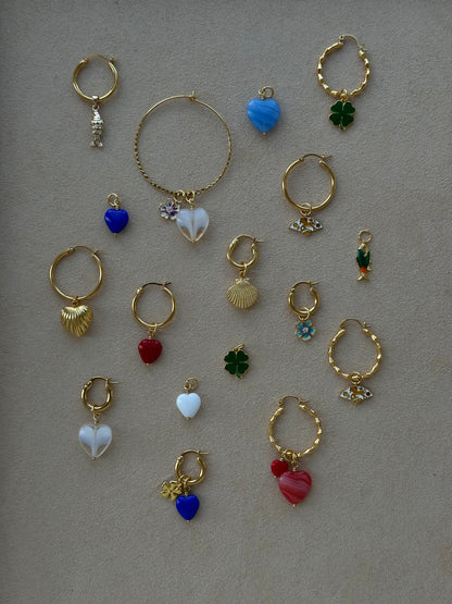 Enamel Fan Charm