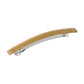 Frenchie hair clip antique gold glitter