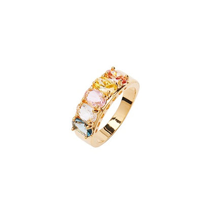 Janet Crystal Ring - Multi Mix
