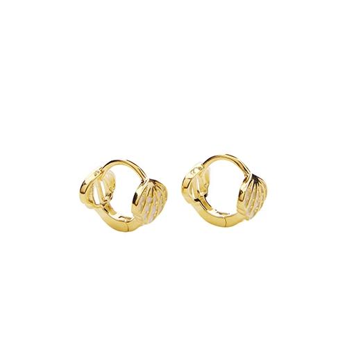 Sea Crystal Hoops