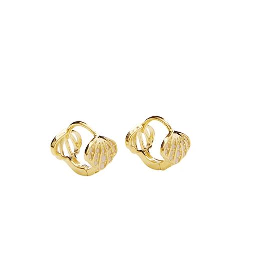 Sea Crystal Hoops