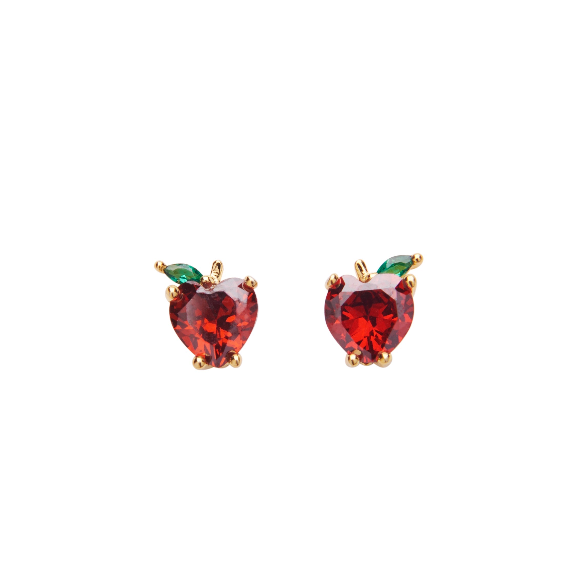Apple Crystal Studs