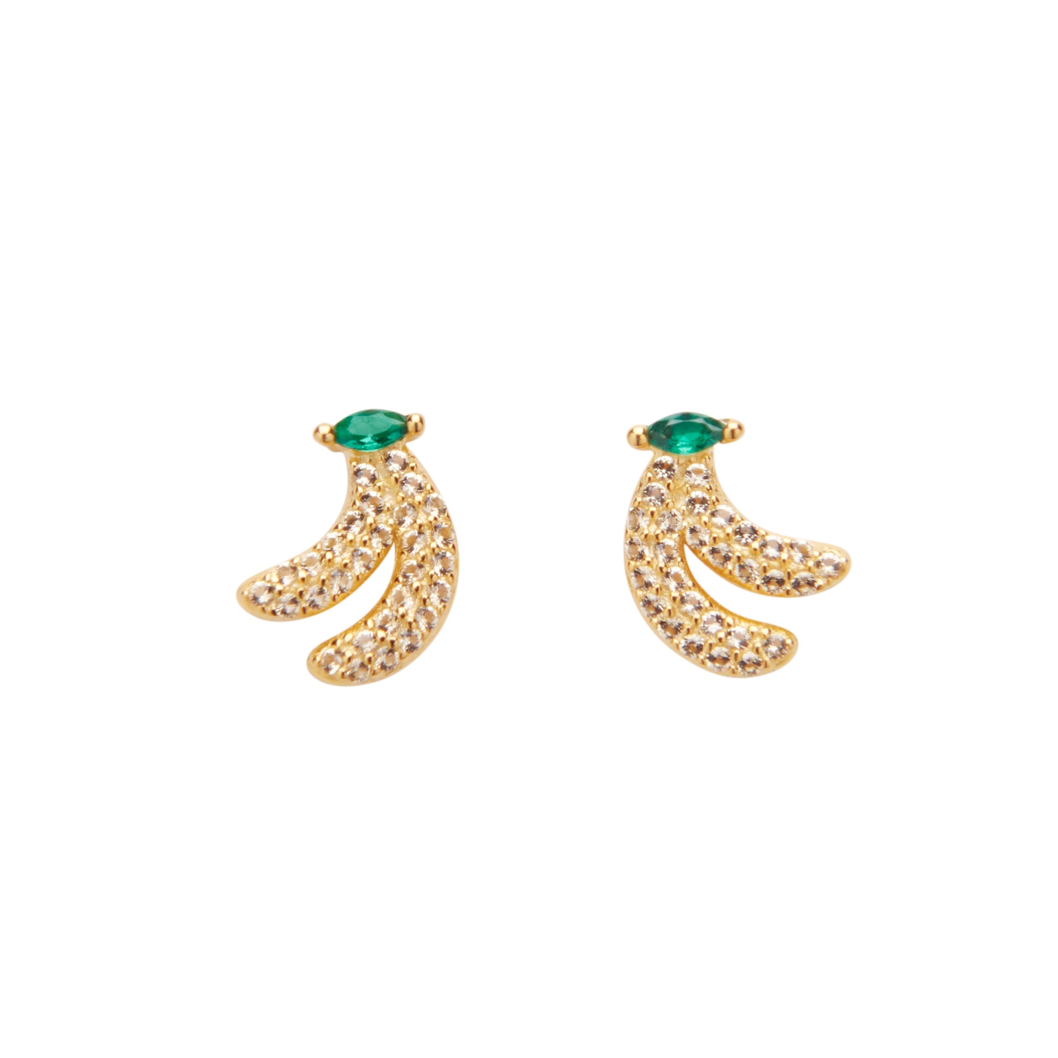 Banana Crystal Studs
