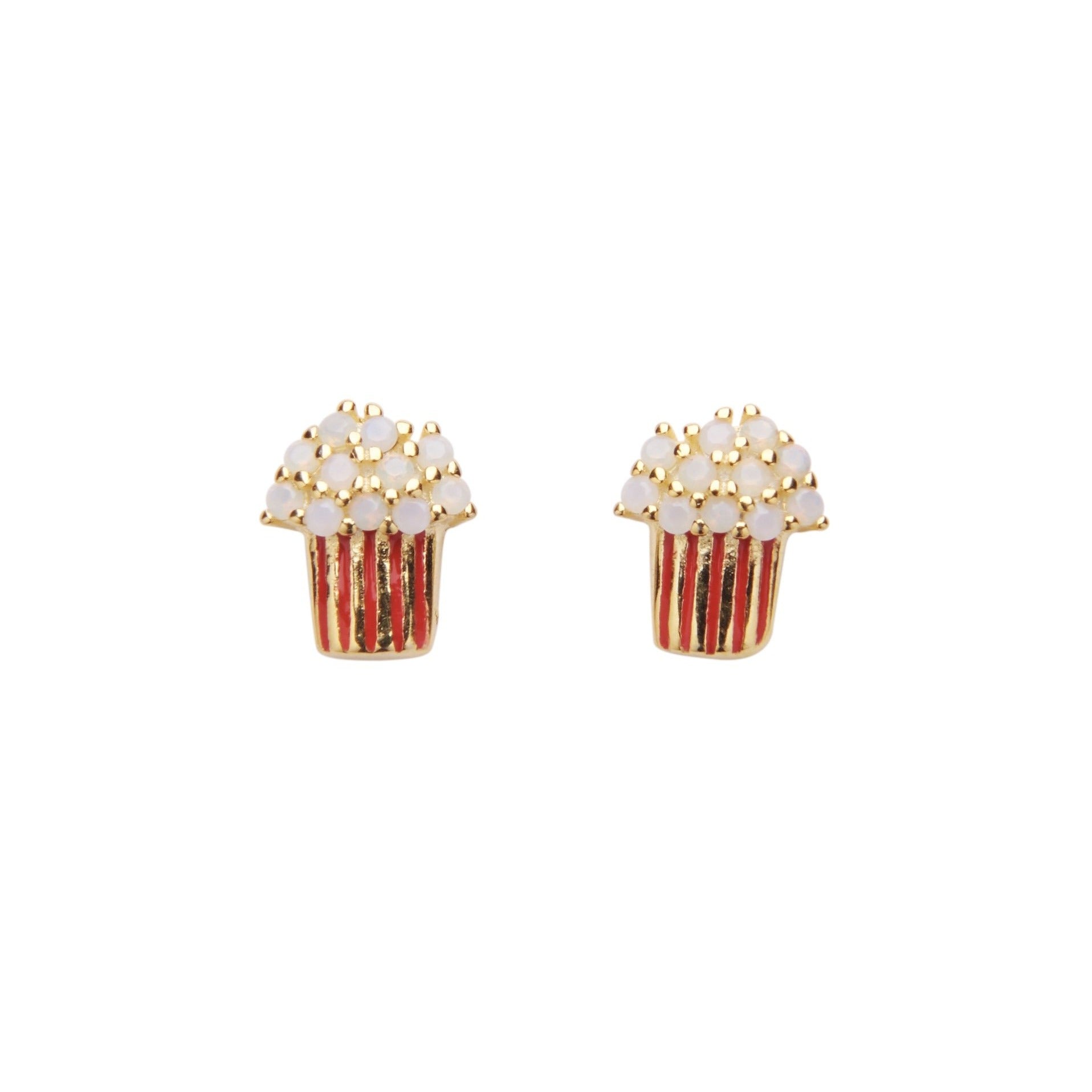 Popcorn Crystal Studs