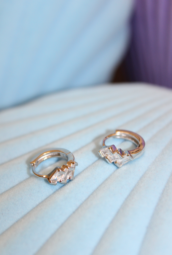 Mirach Crystal Hoops