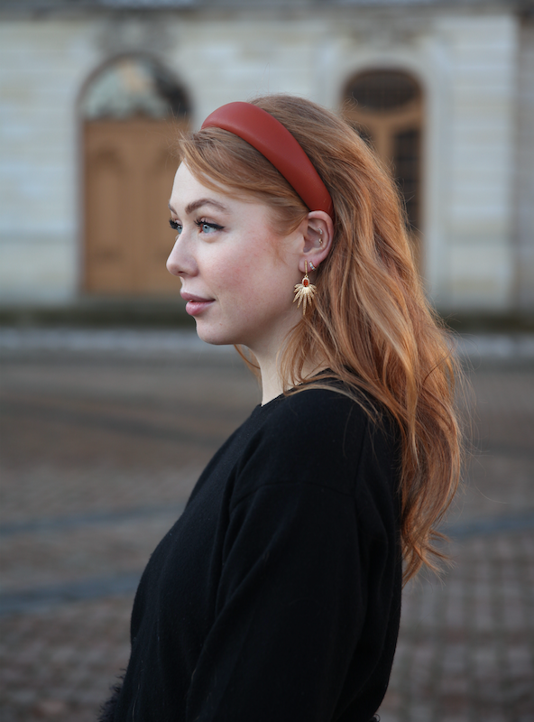 Emma Faux Leather Headband